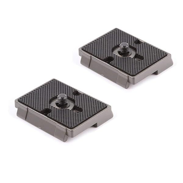 YF-ANEN Camera Tripod QR Plate - 2 Pack Compatible with Manfrotto 200PL-14, 484RC2, 486RC2, 323 RC2