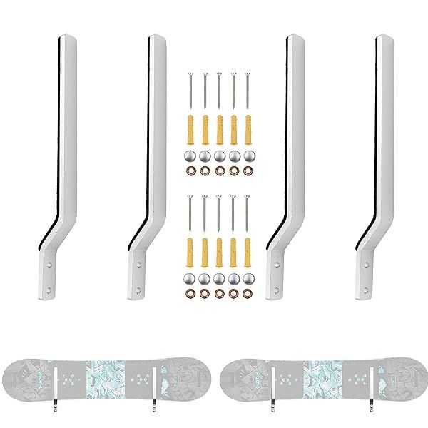YYST Snowboard Storage Rack - Wall Mount Holder for 2 Boards with Hardware Included