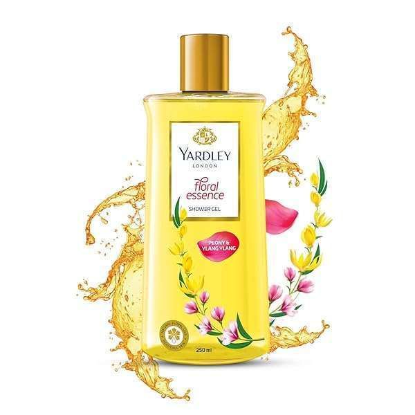 Yardley London Floral Essence Shower Gel - Peony & Ylang Ylang 250ml | Refreshing Floral Cleanser