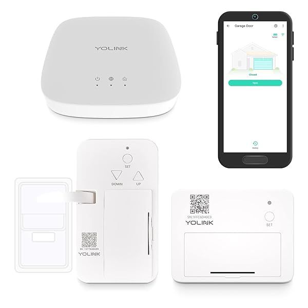YoLink Smart Garage Door Kit: Easy Wireless Upgrade for Alexa & IFTTT - Install in Seconds!