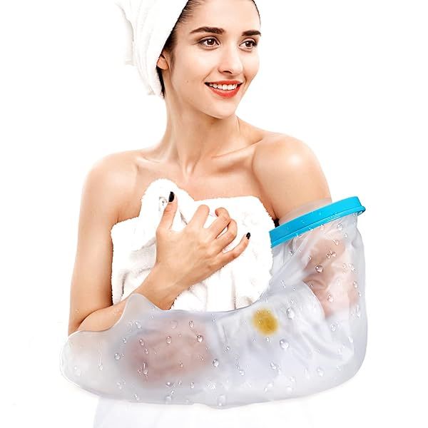 Yosoo Waterproof Cast Covers for Shower - Reusable Arm Protectors for Surgery, Wounds & Burns