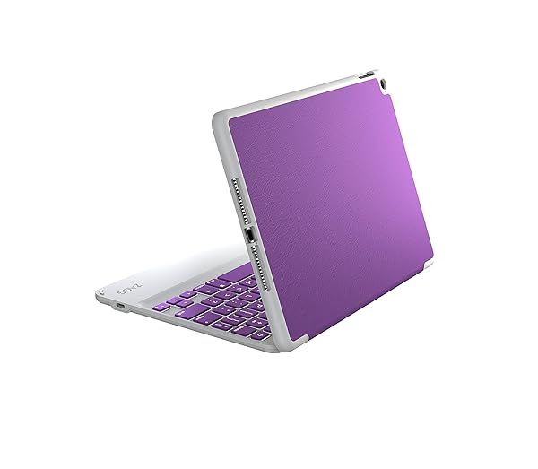 ZAGG Folio Case with Hinged Keyboard for iPad Air 2 - Stylish Purple Protection