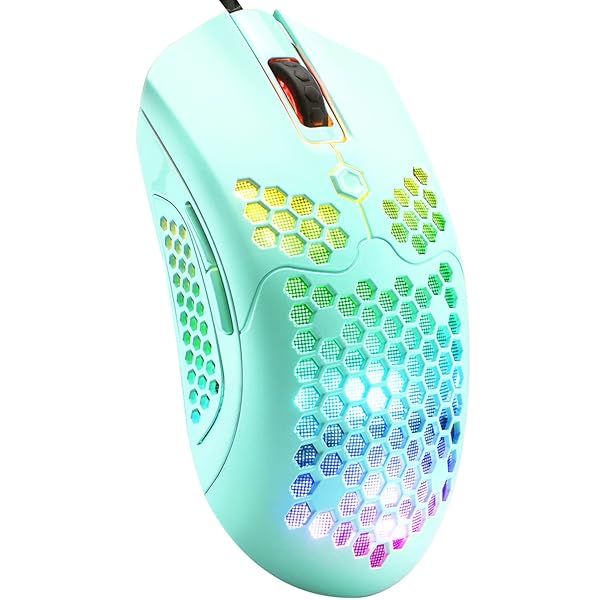 ZIYOU LANG Mamba Snake M5 Gaming Mouse: 65G Lightweight, RGB Effects & 12000 DPI Sensor - Perfect for PC Gaming!