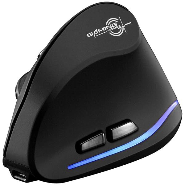ZLOT Ergonomic Wireless Mouse - 2.4G USB Vertical Optical with 3 DPI Settings & 6 Buttons for Laptop & PC