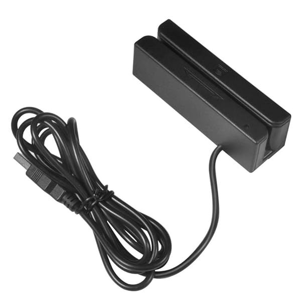Zerone USB Mini Magstripe Reader: Hi-Co Card Swiper with 3 Tracks & USB Keyboard Emulation