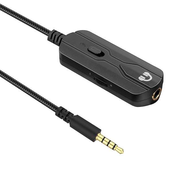 Zosvoses 5ft Headphone Extension Cable with Mute & Volume for Bose 700, QC45, QC35 II, QC35, QC25, QC15 - 3.5mm Male to Female