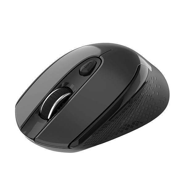 Buy Cimetech Wireless Ergonomic Mouse - 2.4G Optical, 6 Buttons, Silent, USB Receiver, Adjustable DPI for Laptop & Desktop - Black