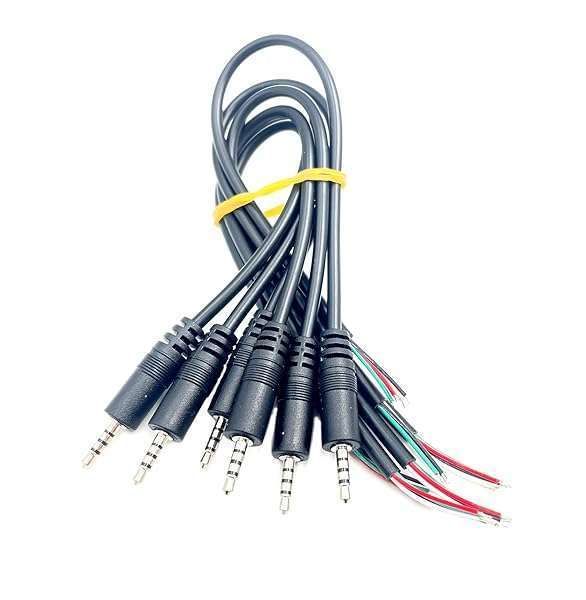 daier 6Pcs 2.5mm TRRS Male Plug to Bare Wire Audio Cable for Headphone & Earphone Repair