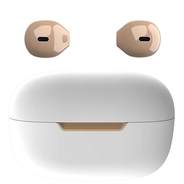 Shop Eleror Invisible Wireless Bluetooth Earbuds - Mini Touch Control for Music, Audiobooks & Podcasts (Ivory)