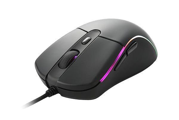 i-rocks M40E Ultralight Gaming Mouse: 62g, PMW 3389 Sensor, D2FC-F-K Switches & RGB Lighting for Esports Performance