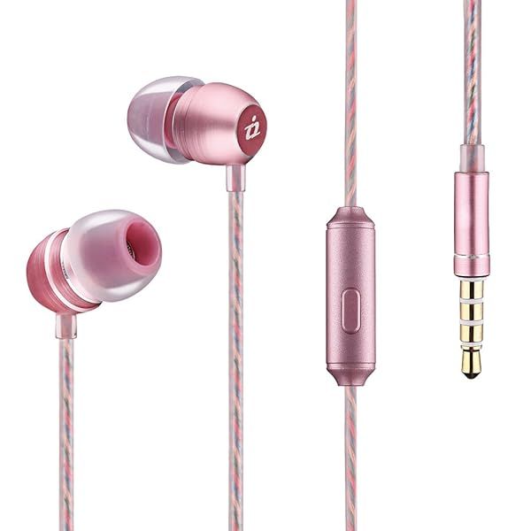 i2 Champagne Rose Gold Earbuds: Premium Sound & Style for Music Lovers