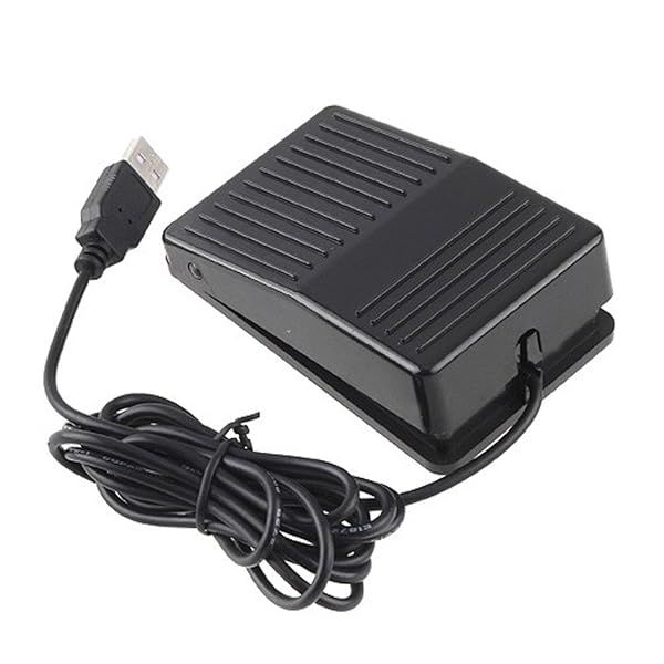iKKEGOL USB Foot Switch Pedal for PC & Laptop - Game Control Action HID for Keyboard & Mouse