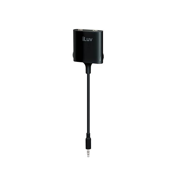 iLuv i111 2-Way Splitter Adapter: Volume Control & Mute for iPhone, iPad, Samsung Galaxy & 3.5mm Devices