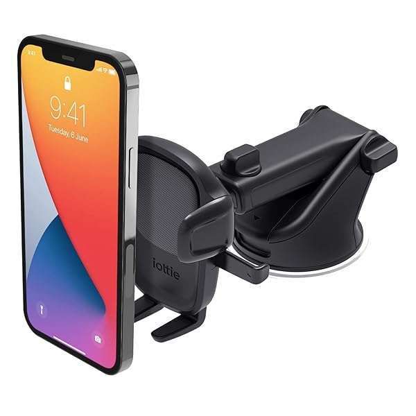 iOttie Easy One Touch 5: Universal Car Mount for iPhone, Samsung & More - Dashboard & Windshield Holder with Suction Cup & Telescopic Arm