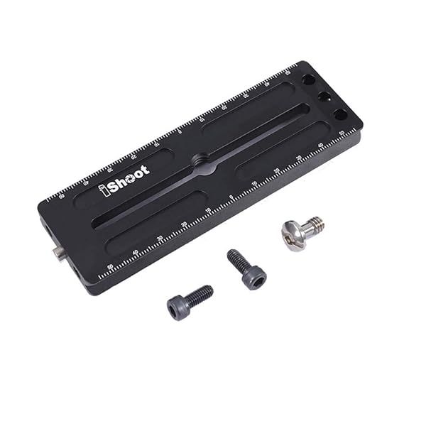 iShoot Quick Release Plate for Canon & Nikon Cameras - L-Shaped Bracket Compatible with 1DX II, D6, D5, D4 & More