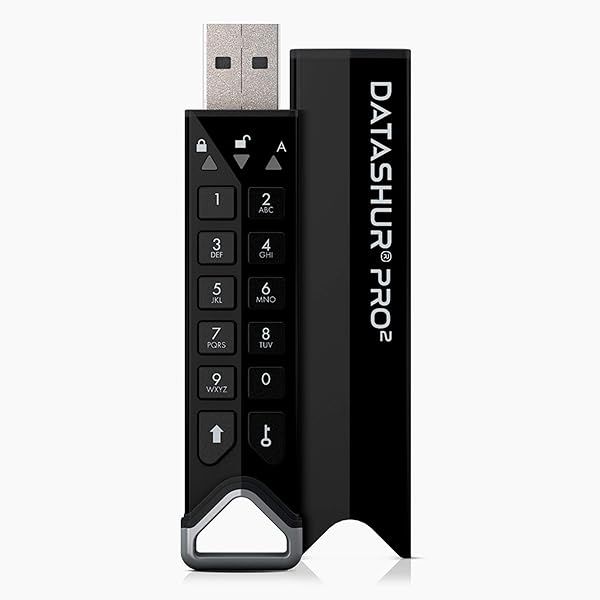 iStorage datAshur PRO2 128GB: FIPS 140-2 Certified Secure Flash Drive - Password Protected & Water/Dust Resistant
