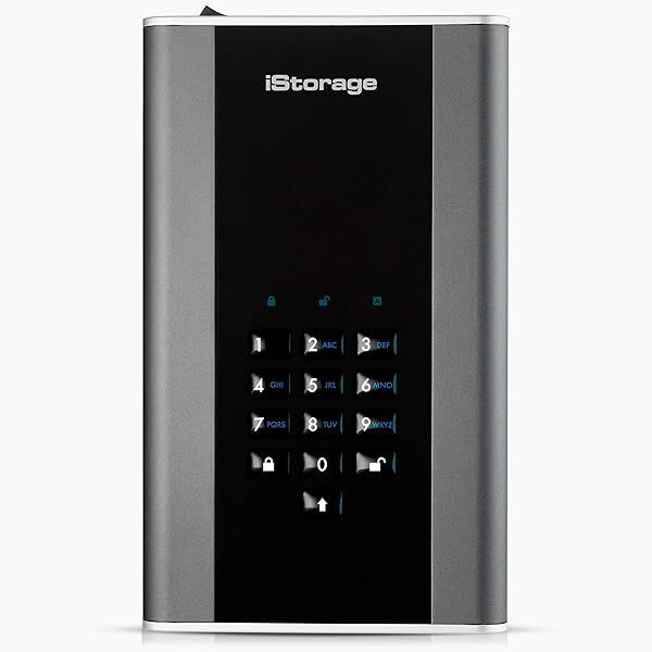 iStorage diskAshur DT2 18TB: FIPS Level 3 Certified Encrypted Desktop Hard Drive with 256-bit Security