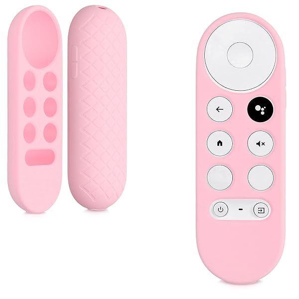 kwmobile Soft Silicone Case for Google Chromecast 2020/2022 - Dusty Pink Remote Control Cover