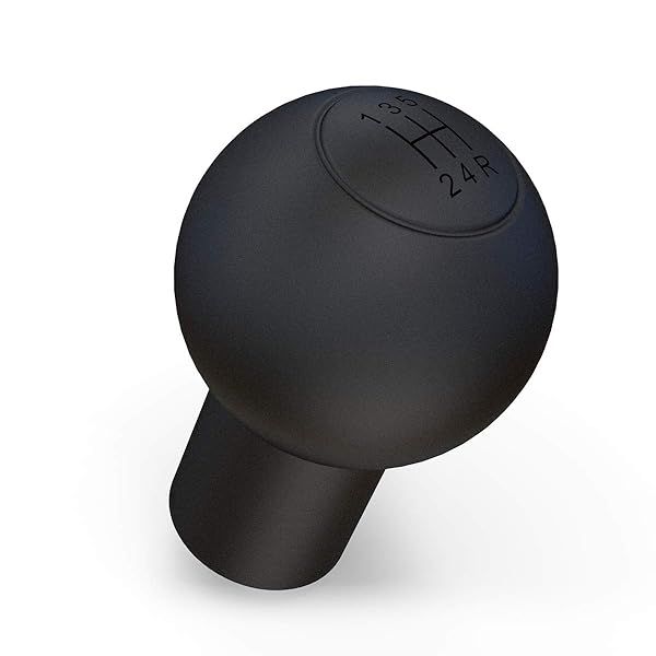 KWMobile Silicone Gear Shift Knob Cover for VW Audi 5-Speed - Anti-Skid Black Manual Shift Accessory