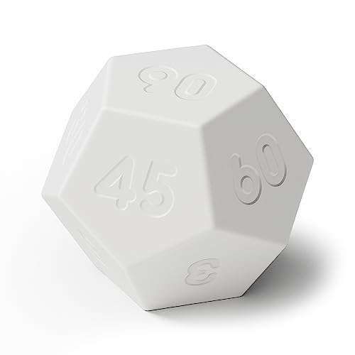 mooas Dodecagon Time Ball: Rechargeable Mini Timer for ADHD, Study, Cooking & Work - 11 Preset Times, Sound/Vibrate/Mute Features