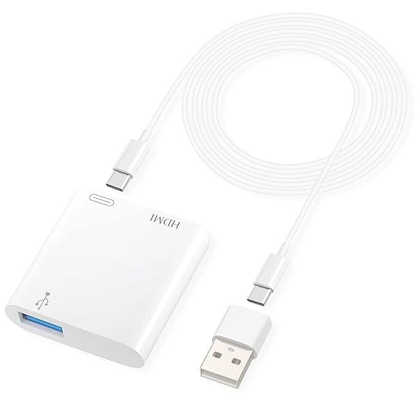 HDMI Adapter for iPhone to TV - 1080P Lightning to HDMI Converter for iPhone 13/12/11/X/8/7 & iPad with Charging Port