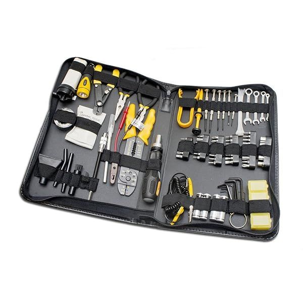 100-Piece Computer Technician Tool Kit: Essential Tools for Repair, Wiring, Cleaning & Testing