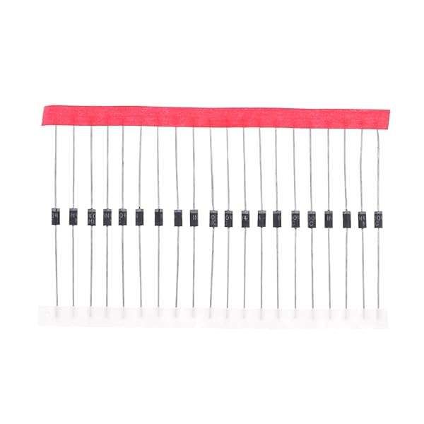 100PCS 1N4004 Rectifier Diode 1A 400V DO-41 Axial - High-Quality Diodes for Reliable Performance