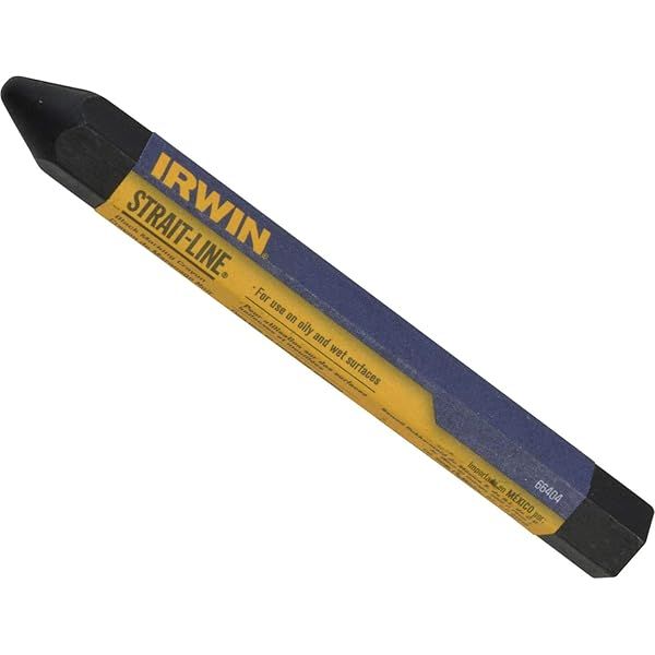 "Buy 12 Pack Irwin 66404 Black Marking Crayons - 4.5" Lumber Markers for Precision Marking"