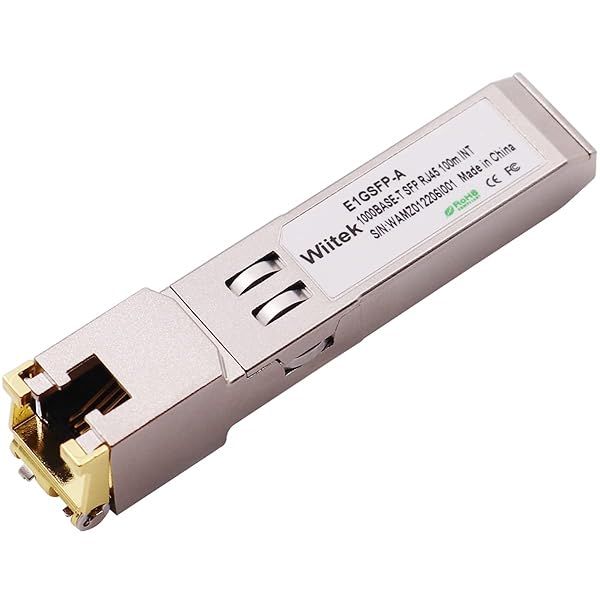 1.25G SFP-T Gigabit Copper Transceiver | Wiitek RJ45 Module for Intel E1GSFP-A | 100m Range
