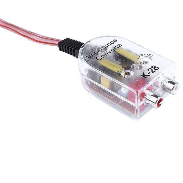 12V Car Speaker Impedance Converter: 2 Channel RCA Line Out for Amplifier Audio