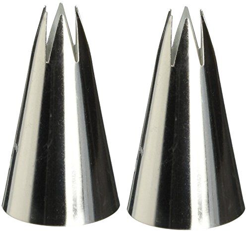 1M Open Star Piping Tip Set (2 Pack) - Perfect for Baking & Decorating Cakes