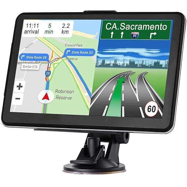 2024 GPS Navigation for Car & Truck: 7-Inch Touch Screen, US Maps, Voice Alerts & Free Lifetime Updates