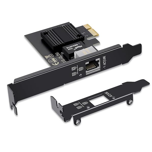 2.5GBase-T PCIe Network Card for Gaming & Streaming - Fast Ethernet Adapter for Windows 10/11, Low-Profile & Standard Brackets