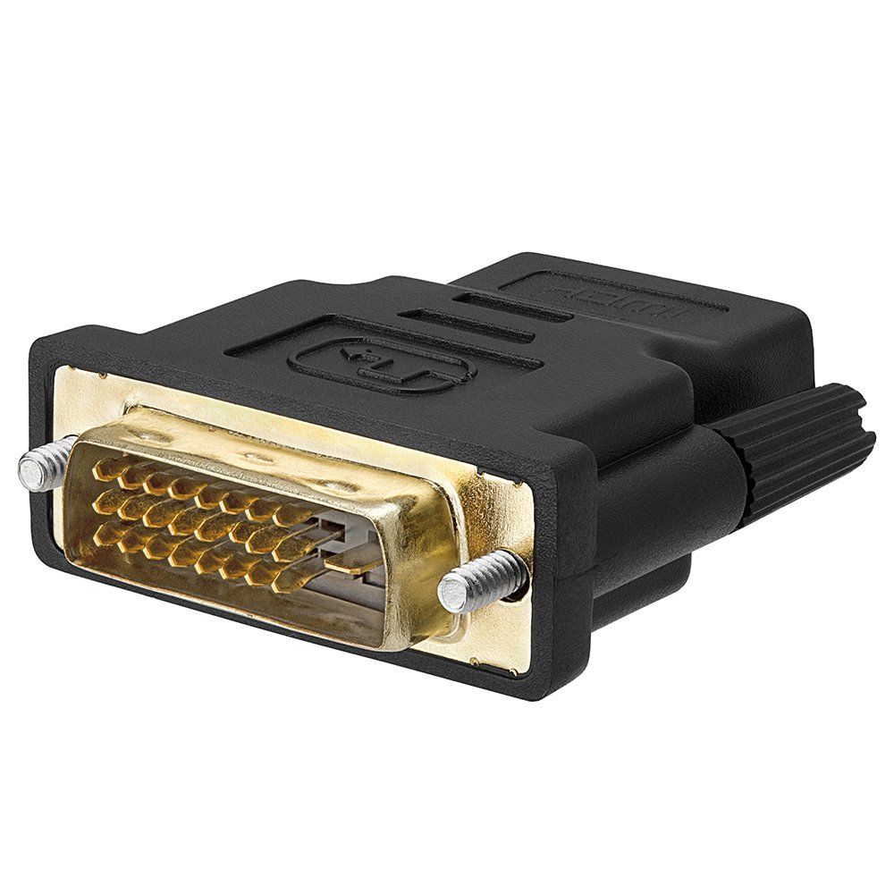 Cmple Bi-Directional DVI-D to HDMI Converter - High Speed Gold Plated Adapter for HDTV, PS, DVD & Projectors