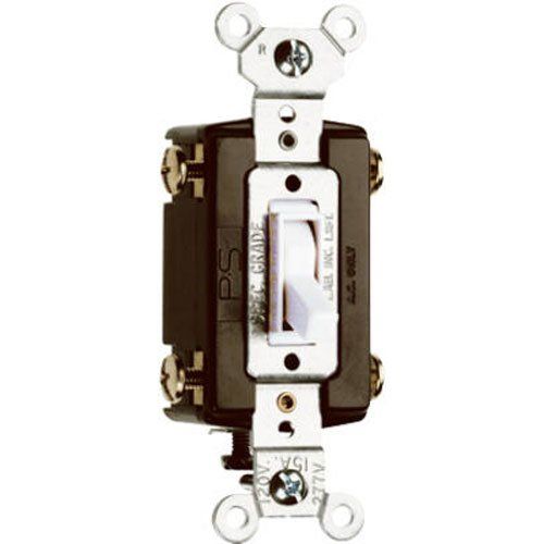 Buy EATON 1242-7W-BOX 15-Amp 4-Way Toggle Switch - Standard Grade, Push & Side Wiring, Grounding, White