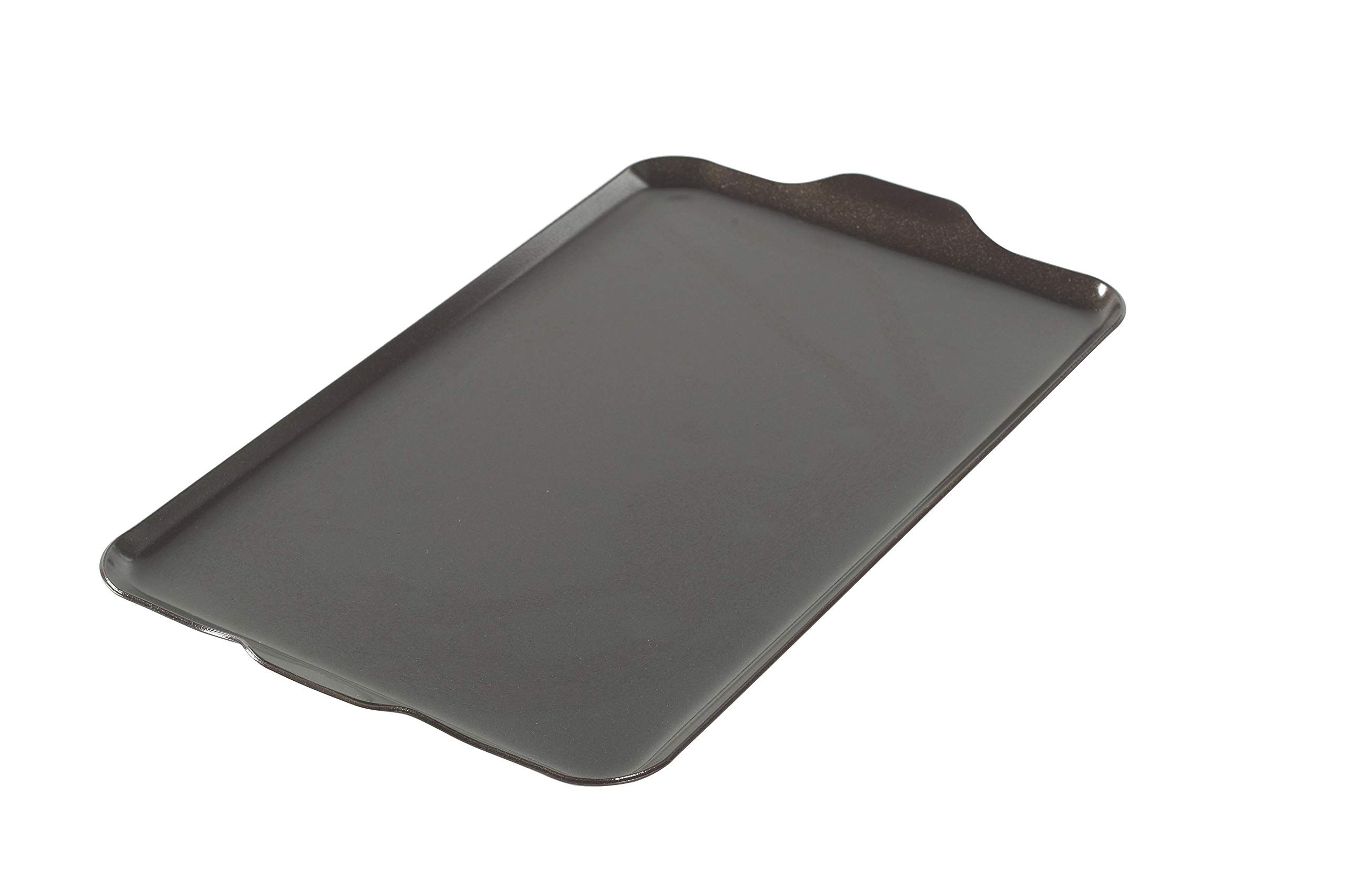 Nordic Ware Two Burner Griddle - 10.3x17.4 Inch Non-Stick Black Cookware for Perfect Meals