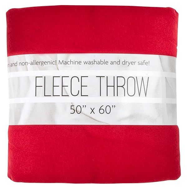 Ultra Soft 50x60 Hypoallergenic Fleece Throw Blanket for Couch, Bed & Living Room Comfort