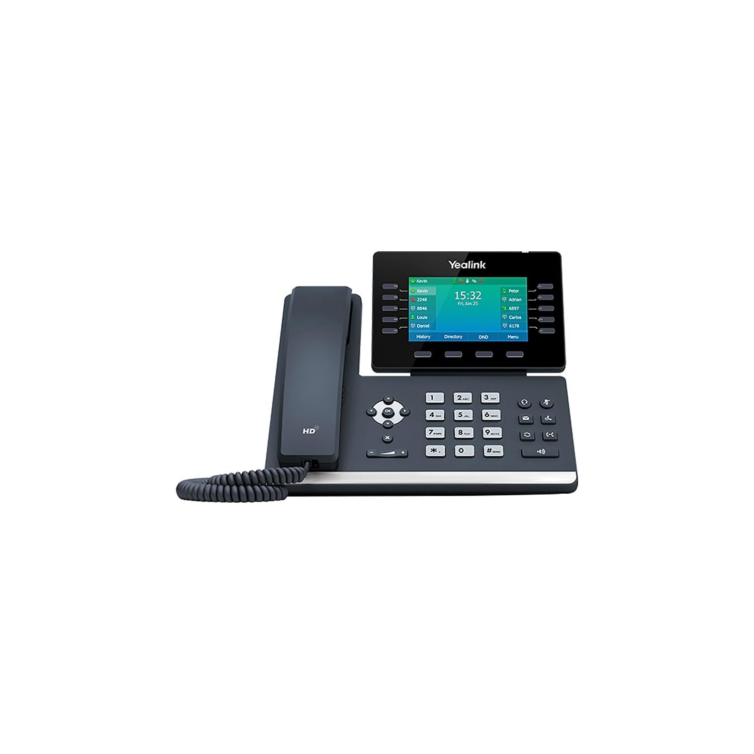 Yealink T54W IP Phone: 16 VoIP Accounts, 4.3-Inch Display, 802.11ac Wi-Fi - SIP-T54W Features & Specs