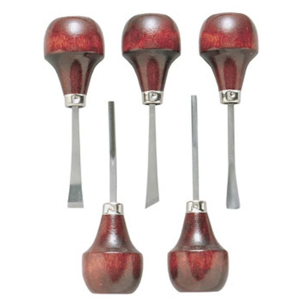 General Tools 1293: 5-Piece Carving Tool Set for Precision Woodworking & Crafting