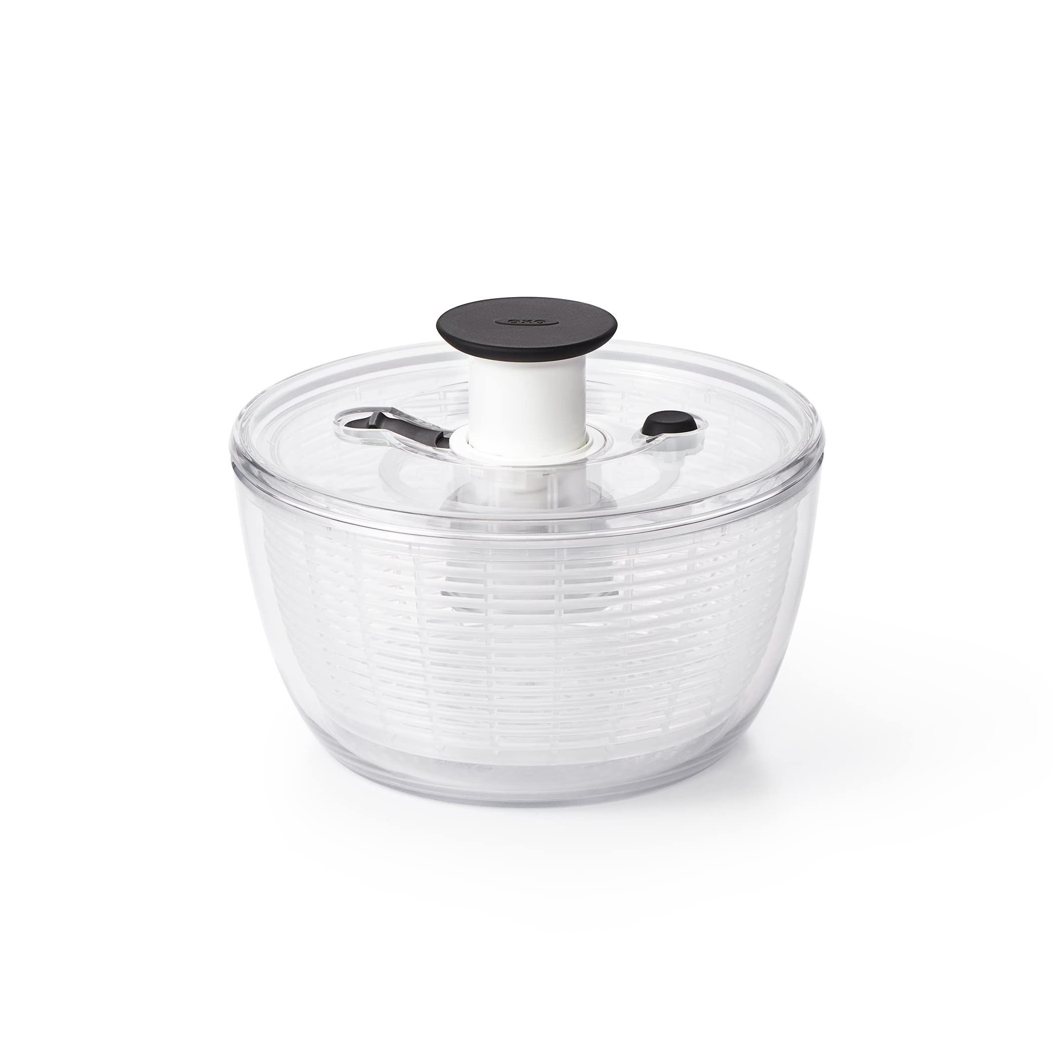OXO Good Grips Little Salad & Herb Spinner: Compact, Efficient Kitchen Tool for Fresh Greens