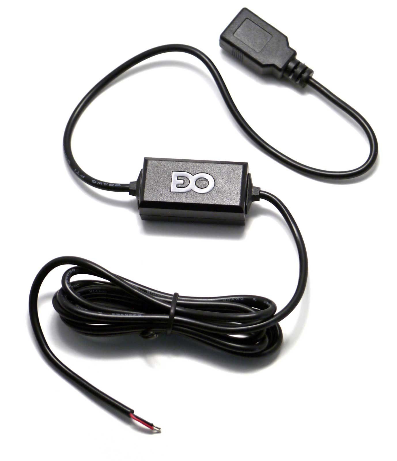 EDO Tech Hardwired Cable Car Charger Kit for 5V USB A - Ideal for GPS, SiriusXM, Dash Cam & DVR