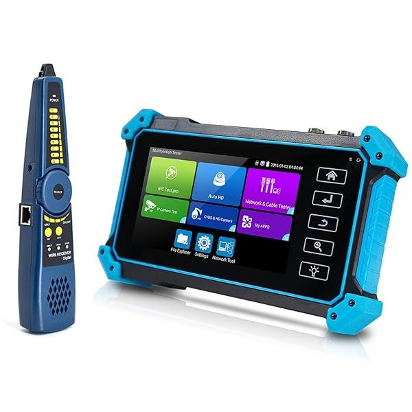 "5.4" CCTV Tester: 4K IP Camera Tester with WiFi, POE, HDMI, RJ45 TDR, Supports 8MP/12MP AHD/CVI/TVI/SDI - IPC-5200 Plus"