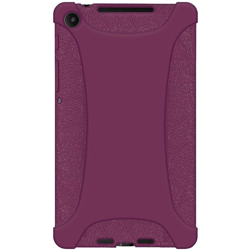 Amzer Purple Silicone Jelly Case for Asus New Nexus 7 - Soft Skin Fit Cover (AMZ96133)