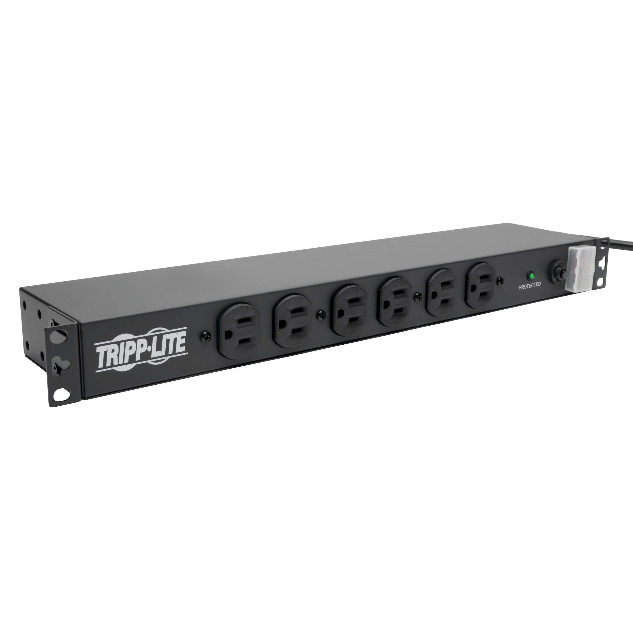 Tripp Lite 14-Outlet Rackmount PDU Surge Protector - 15A, 120V, 3000 Joules, 15ft Cord, 1U Mount, Lifetime Warranty