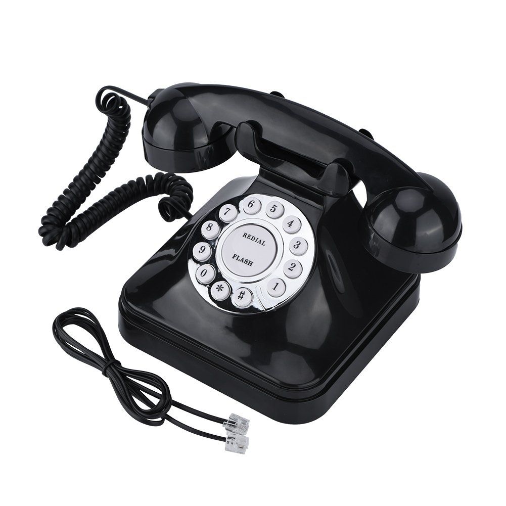 Vintage Landline Phone: Retro Corded Telephone for Home & Office Decor
