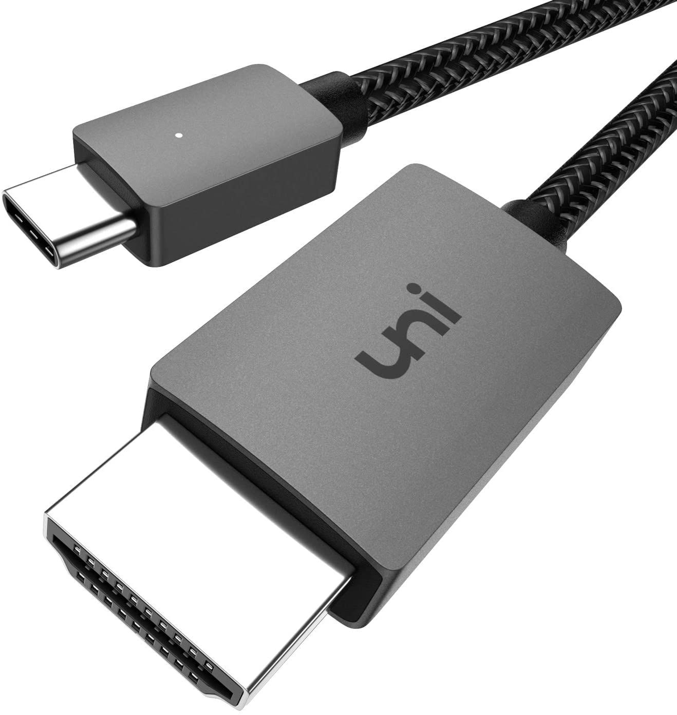3FT USB C to HDMI Cable 4K@30Hz - Thunderbolt 3/4 Compatible for MacBook, iPhone 15 Pro, Galaxy S8-S23 & More