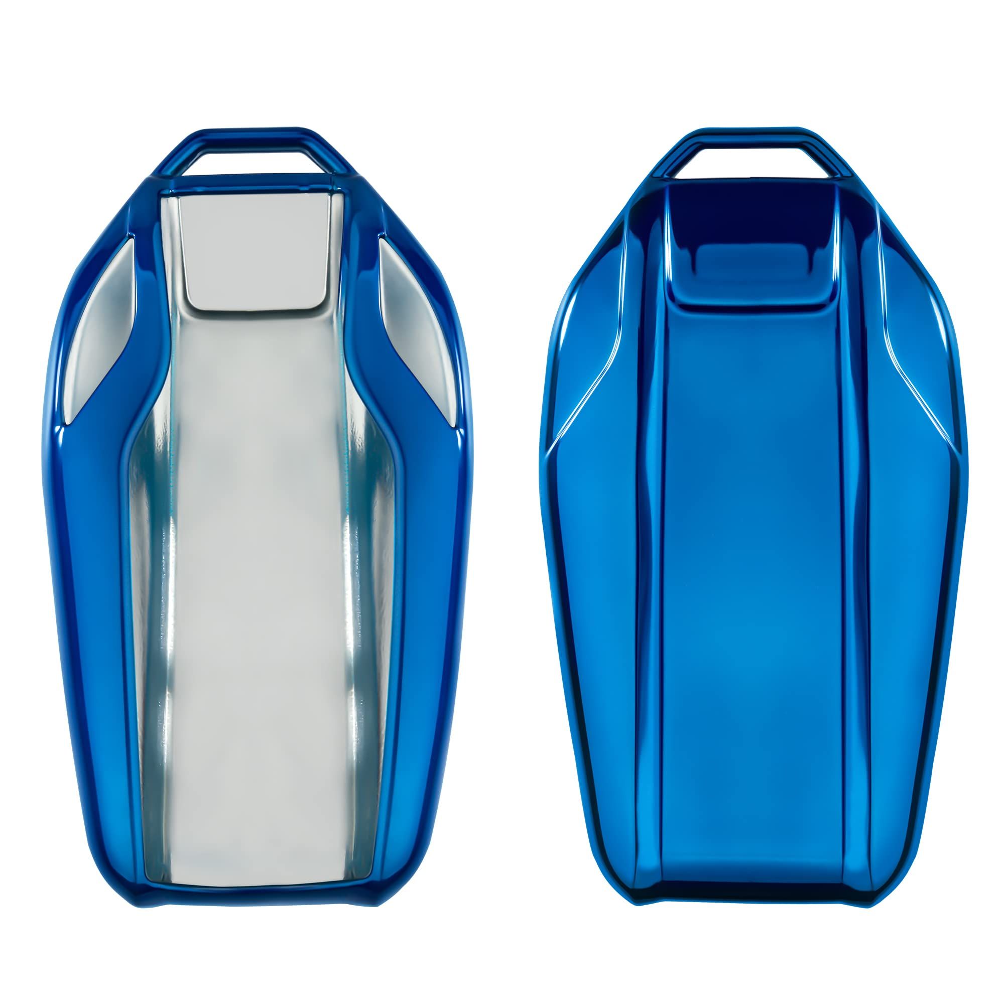 KWMobile Blue High Gloss Key Cover for BMW - Stylish & Durable Protection