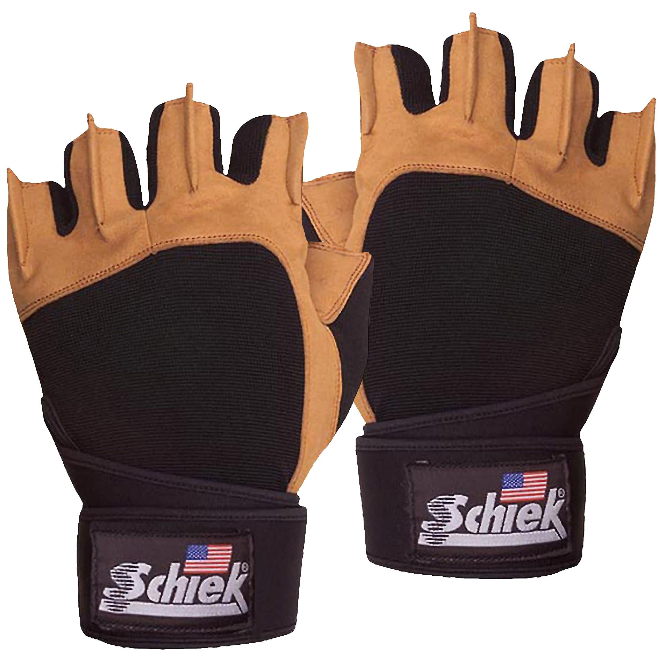 Schiek Sport Model 415 Power Lifting Fingerless Gloves - Durable Weight Lifting Grip for Enhanced Performance