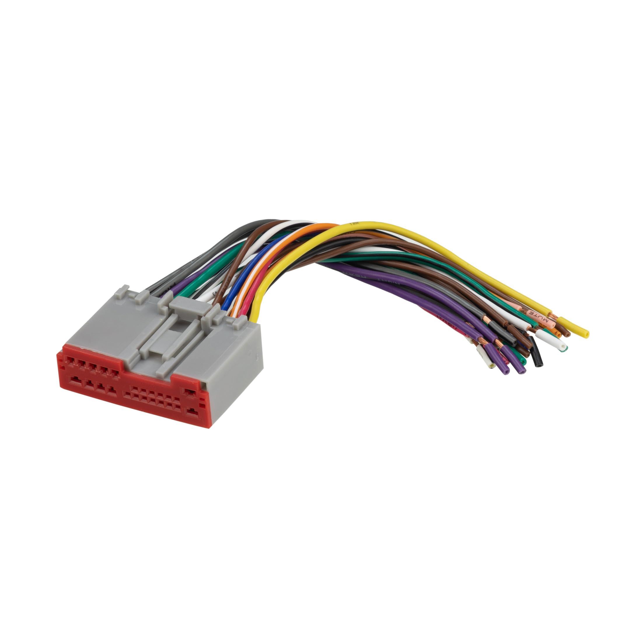 Scosche FD23RB Wire Harness for 2003-14 Ford: Easy Factory Stereo Reinstallation with Color-Coded Wires