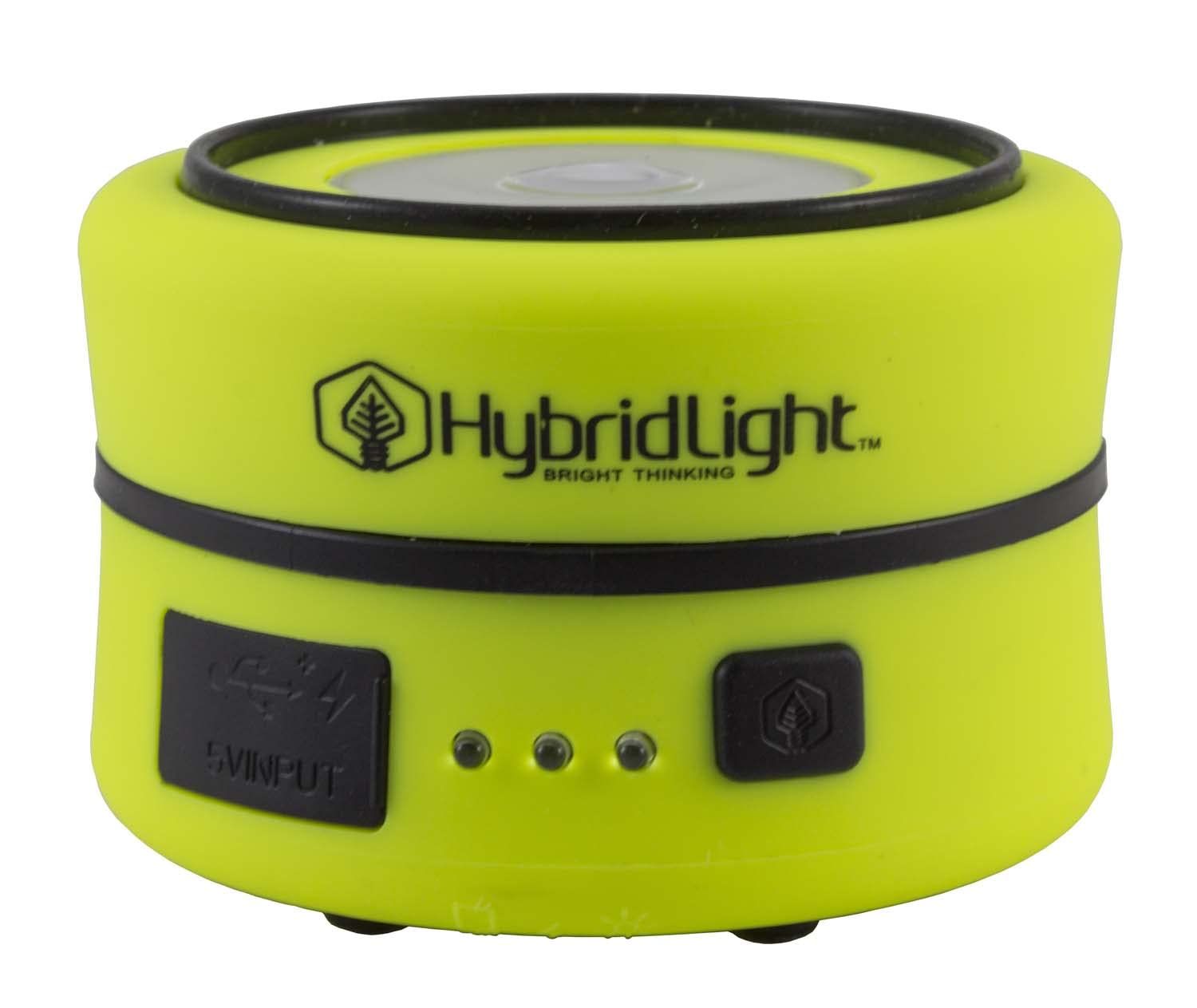 Hybridlight Solar Rechargeable Lantern & Phone Charger - 150 Lm, Hi-Vis Yellow, Built-In Solar Panel